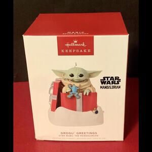 GROGU GREETINGS 2022 HALLMARK KEEPSAKE The Mandalorian STAR WARS Magic Sound NIB